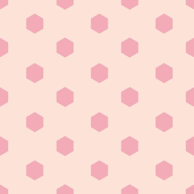 Altıgen şekil yinelenen seamless modeli design.vector pembe