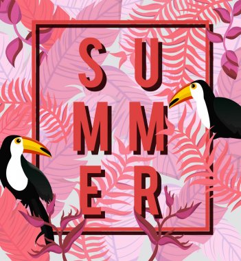 Tropik çiçekler arka plan. Yaz tasarım. Vektör. 