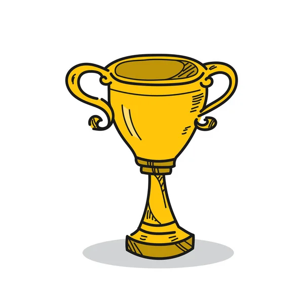 Illustration trophée sur fond blanc — Image vectorielle