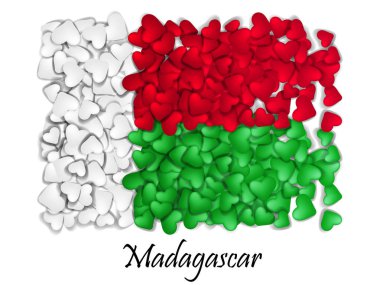 Aşk Madagaskar bayrağı. Bayrak kalp parlak. İle aşk--dan Madagaskar. Madagaskar yaptı. Madagaskar Ulusal Bağımsızlık günü. Spor takım bayrağı. Ada. Madagaskar gıda