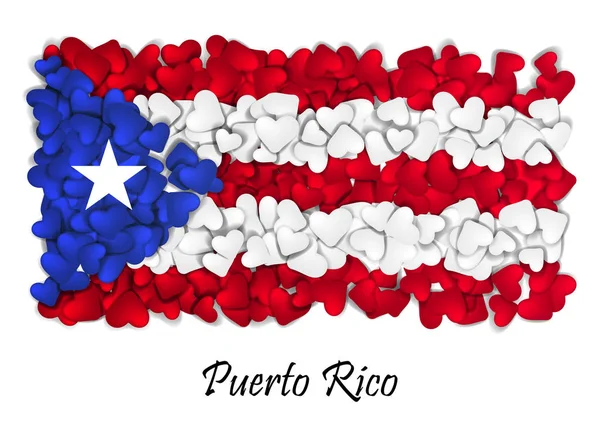 Flag Love Puerto Rico. Flag Heart Glossy. With love from Puerto Rico. Made in Puerto Rico. Puerto Rico national independence day. Sport team flag. Island — Stock Illustration Flag Love Puerto Rico. Flag Heart Glossy. With love from Puerto Rico. Made in Puerto Rico. Puerto Rico national independence day. Sport team flag. Island Royalty Free Stock Vectors