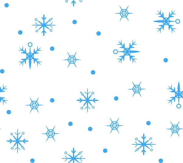 Векторний Безшовний Візерунок Геометричними Сніжинками Добре Обгортання Текстури Паперу Плакатів — стоковий вектор