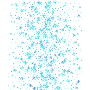 Beyaz kar tanesi kenarlı soyut Noel arkaplanı ve merkezde kopyalama alanı. Vektör illüstrasyonu.