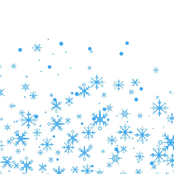 Fond Abstrait Noël Avec Des Bordures Flocon Neige Blanc Espace — Image vectorielle