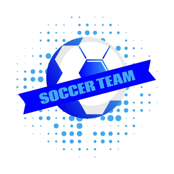 Futebol Futebol Logotipo Emblema Campeonato Vetor Colorido — Vetor de Stock