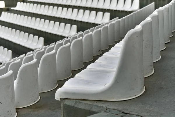 Amphitheater Shows White Seats — Stock Photo, Image