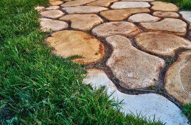 Çakıl taşı kaldırım kaplama
