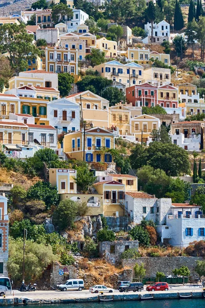 Symi casas de la isla — Foto de Stock