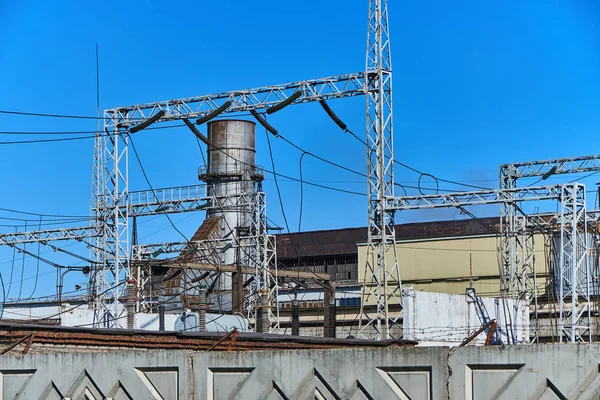 Subestação elétrica para produção — Fotografia de Stock