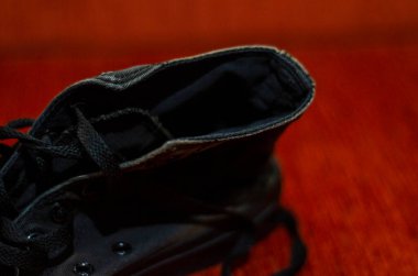 Ragged Black Stylish Shoes, Vintage Black Stylish Shoes