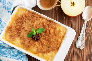 Pie Apple Delight Üstten Görünüm