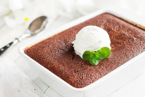 Chocolate Self Saucing Pudding — Stock Photo, Image