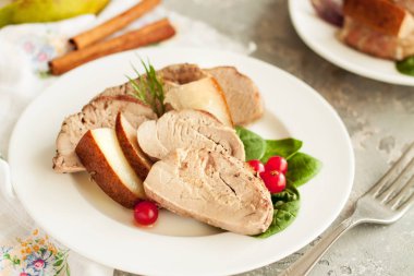 Armut tarçın yavaş pişmiş porkloin