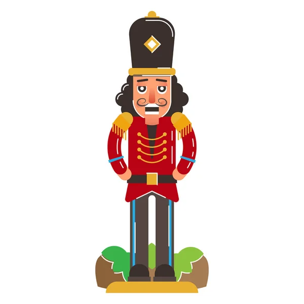 Nutcracker figure illustration — Stock Vector