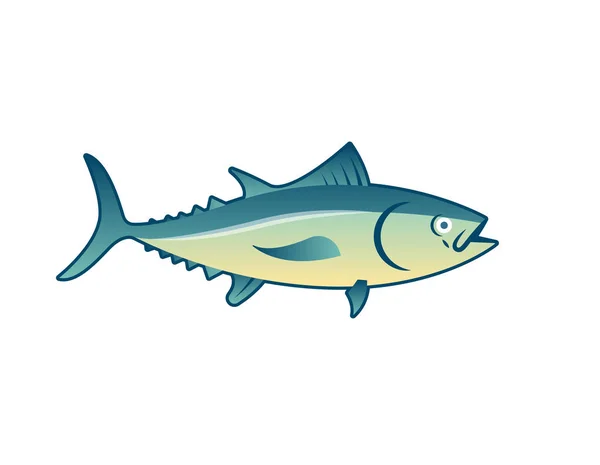 Enkel och claan lax fisk vektorillustration. — Stock vektor