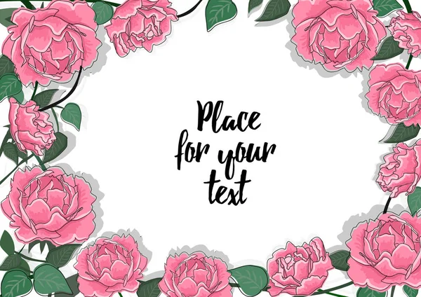 Pembe Şakayık düzenlenmiş çerçeve çiçek