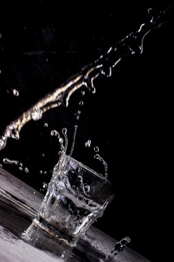 Su bardağa sıçrar.. 