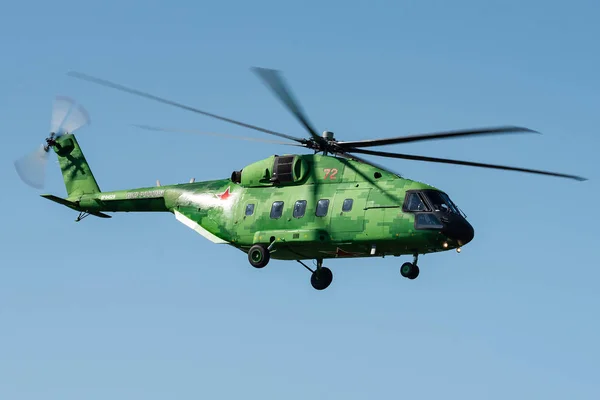 Zhukovsky Rusia Agosto 2019 Helicóptero Transporte Militar Mil 38T Fuerza Imagen de archivo