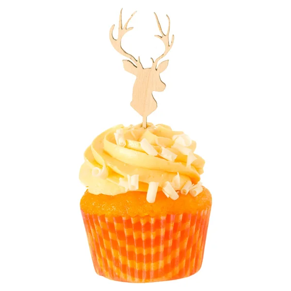 Christmas cupcake med topper — Stockfoto