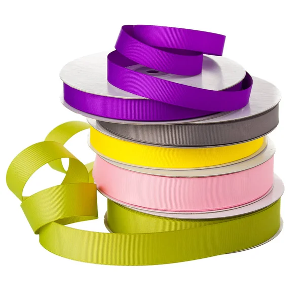 Color ribbon rolls — Stock Photo, Image