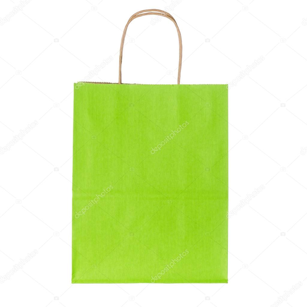 green shopping bag
