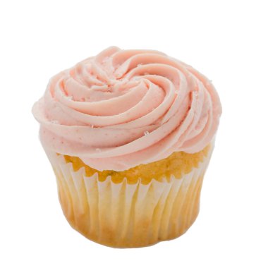 beyaz üzerine cupcake