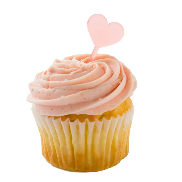 Cupcake com um topper — Fotografia de Stock