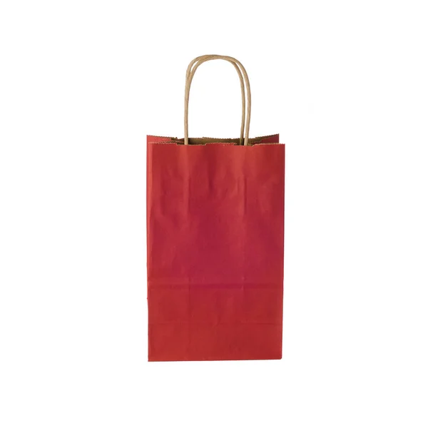 Κόκκινη τσάντα για ψώνια — Φωτογραφία Αρχείου