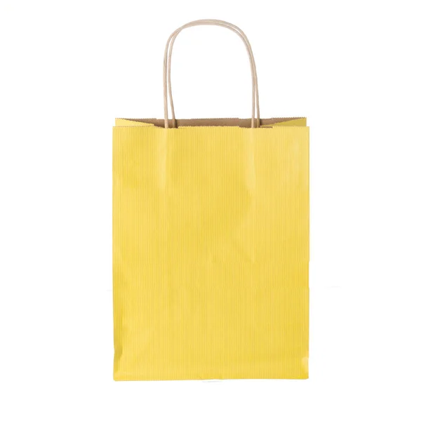 Bolsa de compras amarillo —  Fotos de Stock