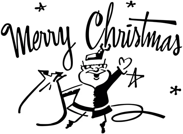 圣诞快乐圣 免版税图库插图