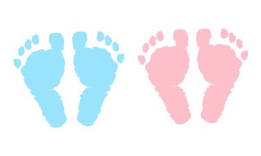 Bebek ayak mavi ve pembe yazdırır. Kız bebek erkek bebek. Bu tek kişilik. Bebek duş tebrik kartı