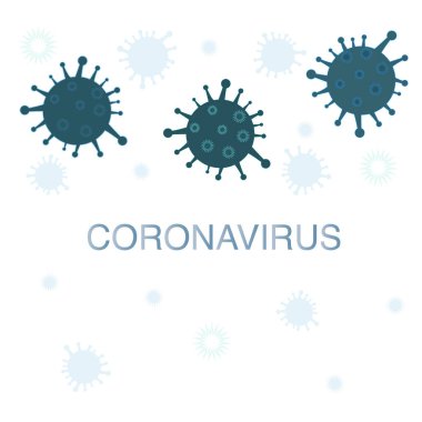 Coronavirus iş konsepti için covid 19 arkaplanı imzaladı