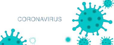 Yeşil korona virüsü enfeksiyonu. Virüs korona virüsü mikrop taşıyıcısı. Corona virüsü işareti salgın geçmişini anlamsızlaştır
