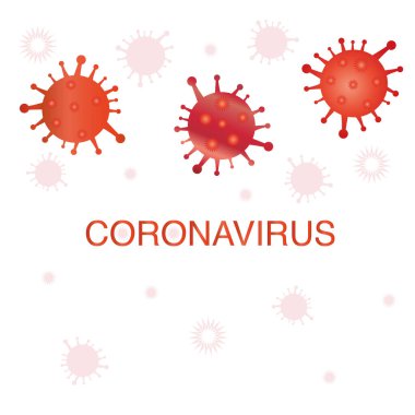 İş konsepti vektörü için kırmızı koronavirüs covid 19 arkaplanı imzalayın