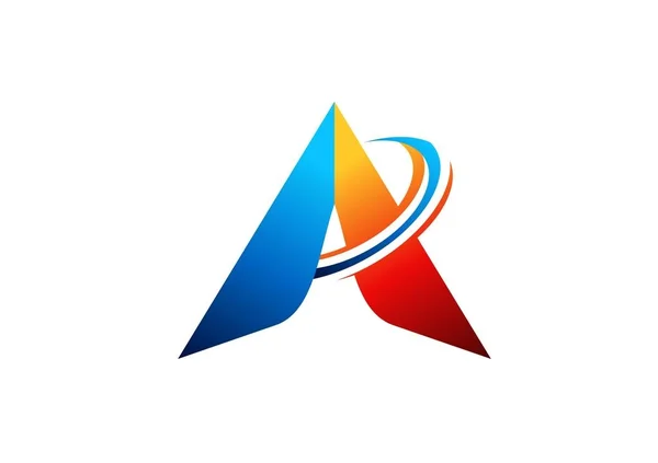 Lettre A logo, abstrait logo icône élément commercial lettre A symbole vectoriel design — Image vectorielle