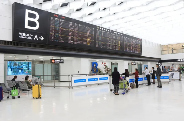 Flight schema tidsplan Narita Flygplats Tokyo Japan — Stockfoto