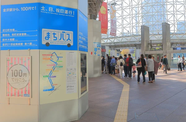 Kanazawa otobüs istasyonu terminal Japonya