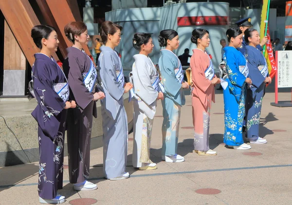 Japonês Kimono modelos Japão — Fotografia de Stock