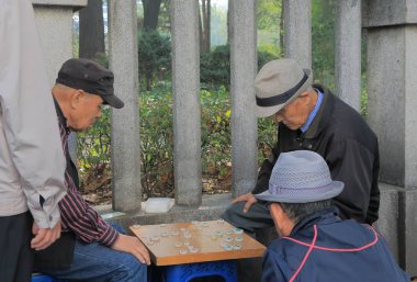 Kore adam geleneksel masa oyunu Seul Güney Kore