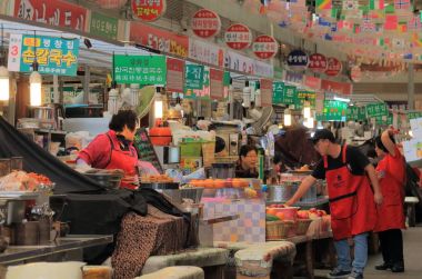 Gwangjang Pazar Seul Güney Kore