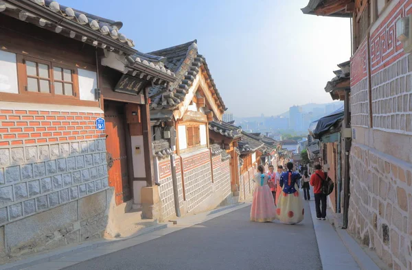 Bukchon Hanok Village Seul Korea Południowa — Zdjęcie stockowe