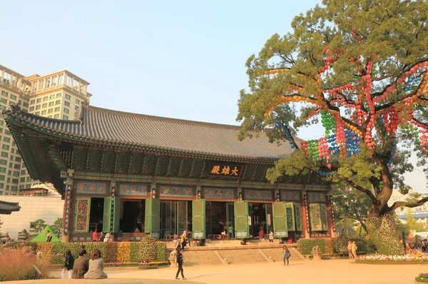 Храм Джоджиза в Сеуле — стоковое фото