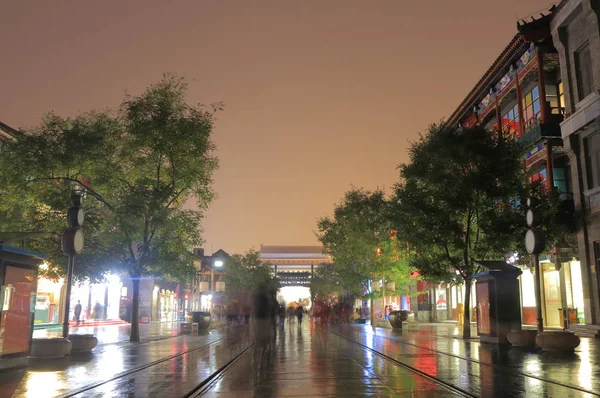Qianmen street gród Pekin Chiny — Zdjęcie stockowe