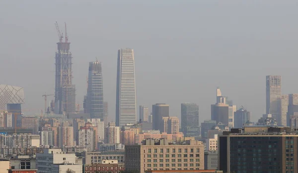 Beijing business district stadsgezicht China — Stockfoto