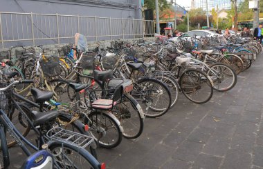 Beijing Çin otopark Bisiklet