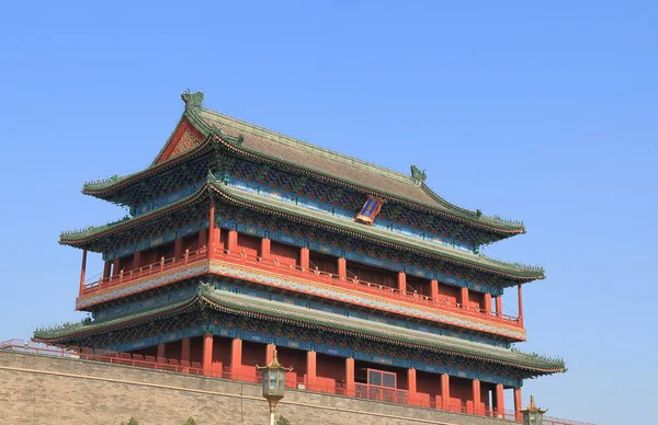 Zhengyangmen portão arquitetura histórica Pequim china — Fotografia de Stock