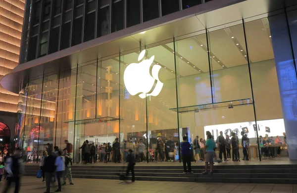 Apple store Shanghai Kina — Stockfoto