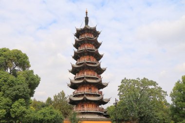 Longhua Tapınağı pagoda Shanghai Çin