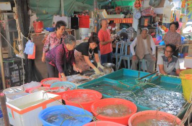 Tai Ey Köyü geleneksel ev Hong Kong