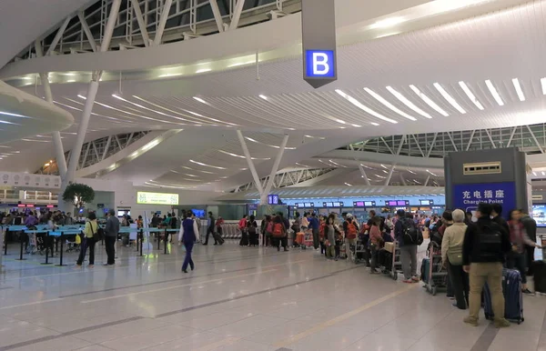 Aeroporto internacional de Hangzhou China — Fotografia de Stock